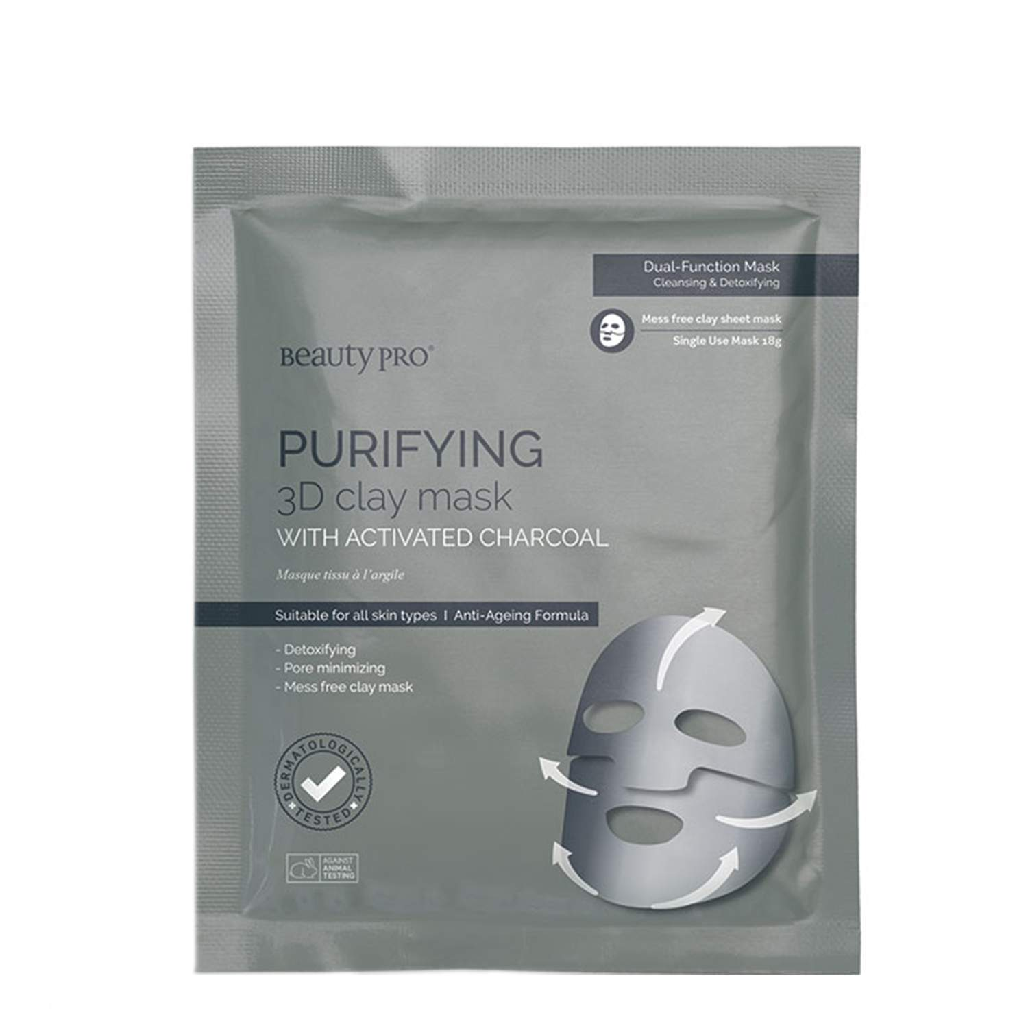 BeautyPro PURIFYING 3D Clay Mask with Activated Charcoal BeautyPro PURIFYING 3D Clay Mask with Activated Charcoal 1