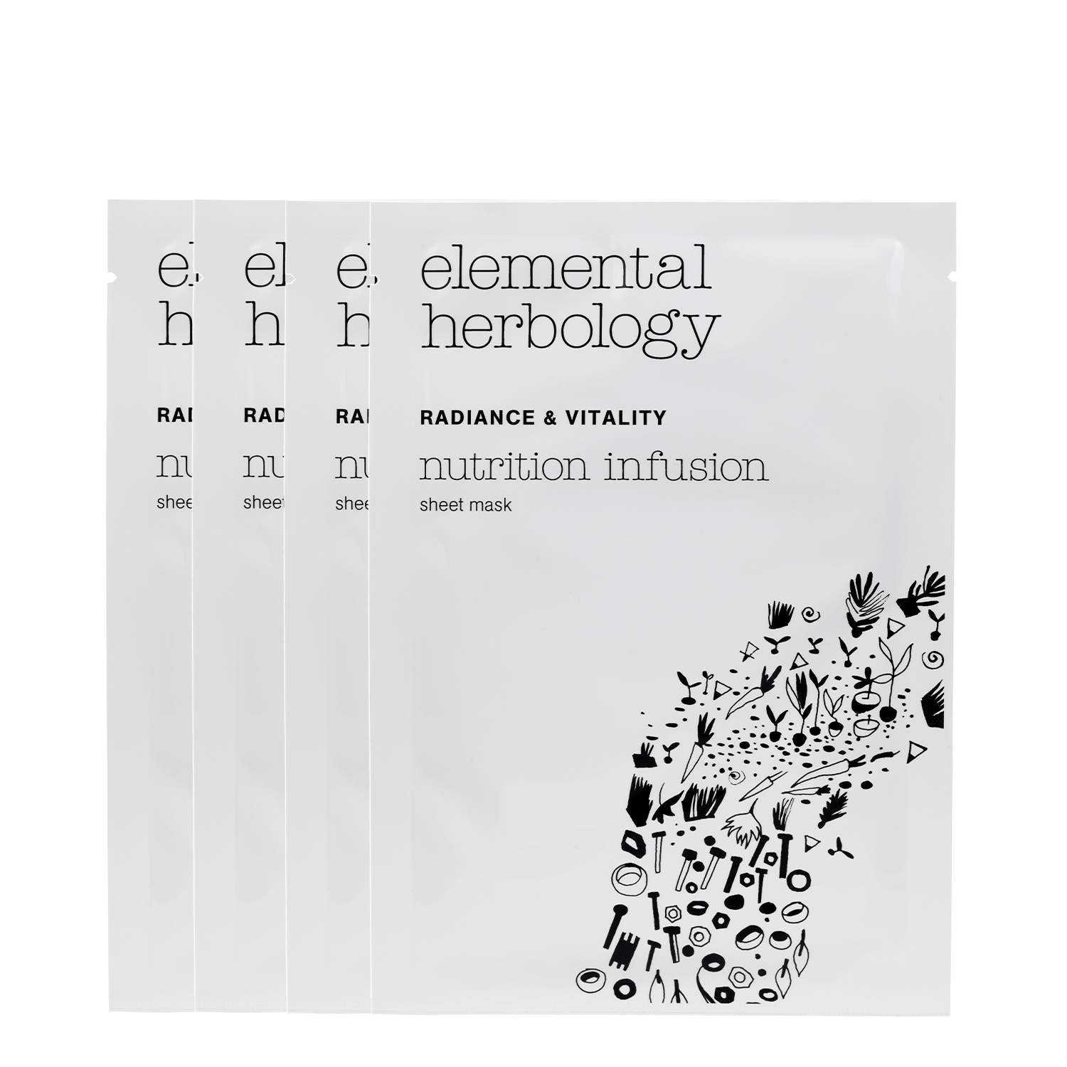 Elemental Herbology Nutrition Infusion Sheet Masks Elemental Herbology Nutrition Infusion Sheet Masks 1