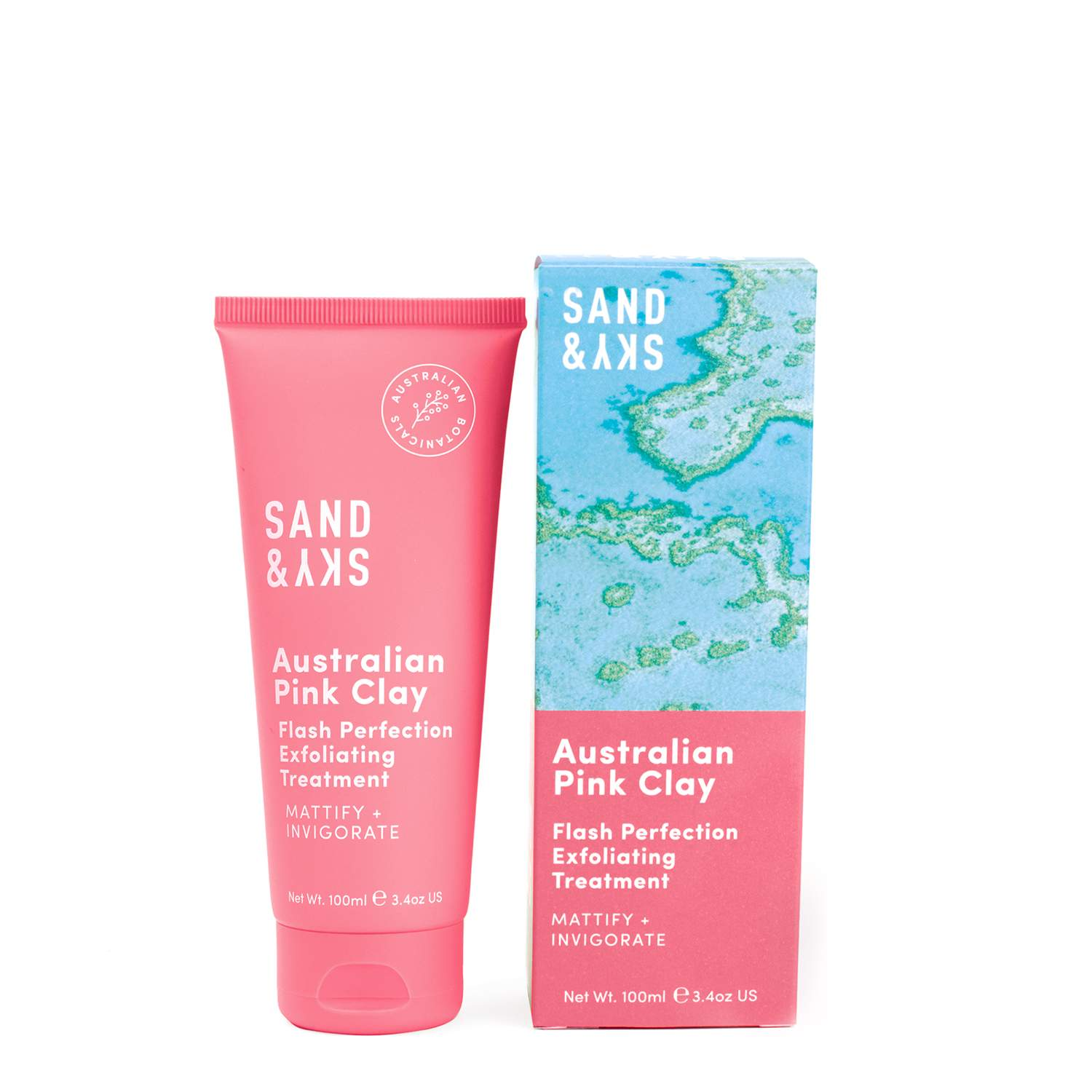 Sand & Sky Australian Pink Clay - Flash Perfection Exfoliating Treatment  1
