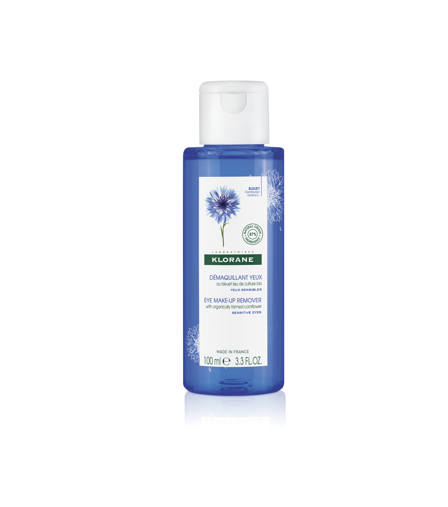 Klorane Soothing Eye Make-Up Remover with Organic Cornflower for Sensitive Skin  1