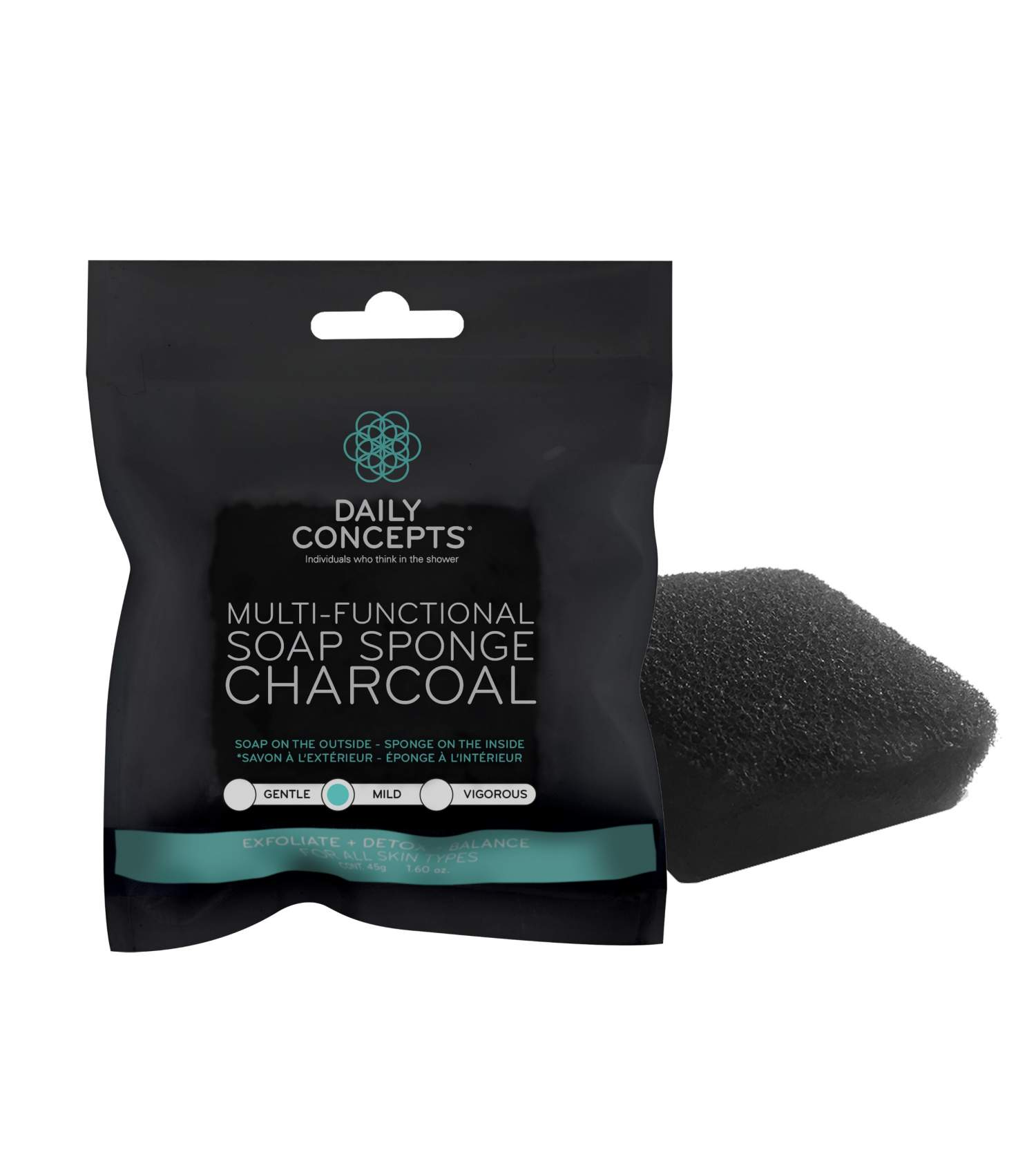 Multi-Functional Soap Sponge Charcoal Daily Concepts Multi-Functional Soap Sponge Charcoal 1