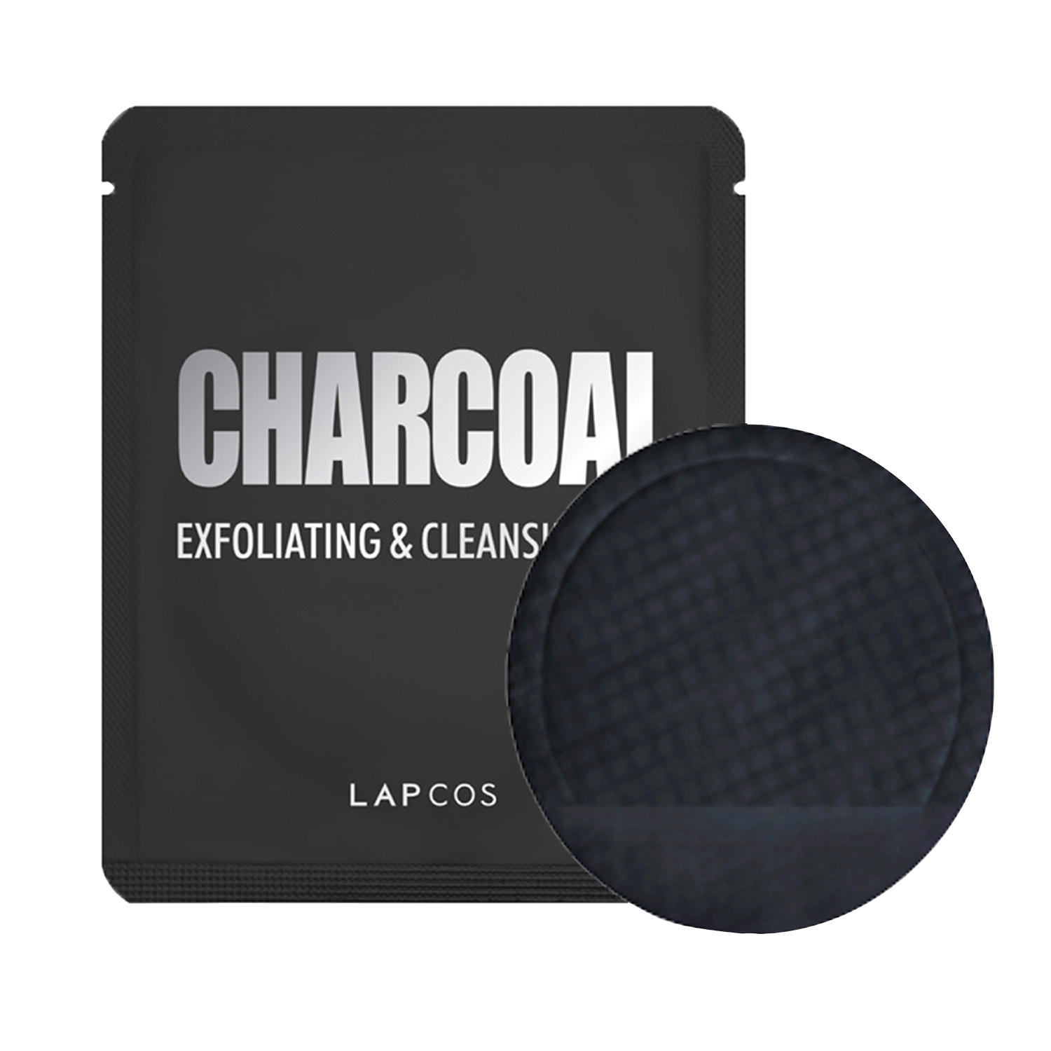 LAPCOS Charcoal exfoliating and cleansing pad