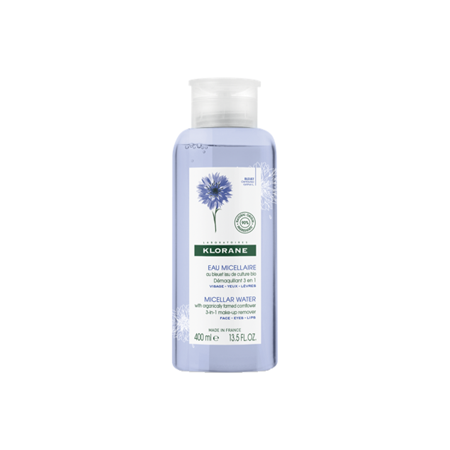 Klorane Soothing Micellar Cleanser with Organic Cornflower for Sensitive Skin  1
